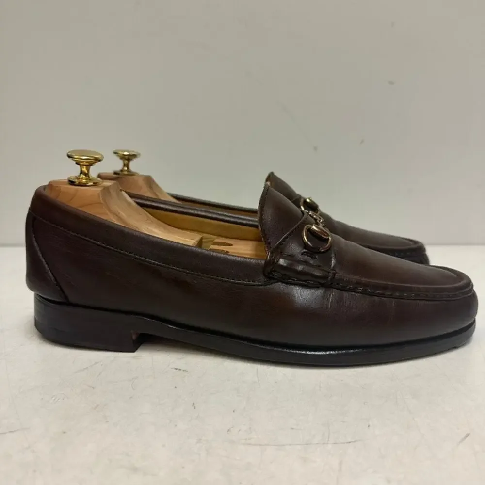 NEW HEELS Alden H466 Dark Brown Calfskin Horse Bit Loafer Made in USA 10 D